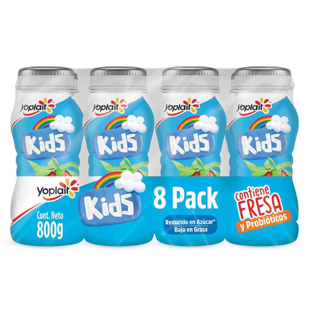 Yoghurt Kids Bebible de Fresa Yoplait 8x100 g