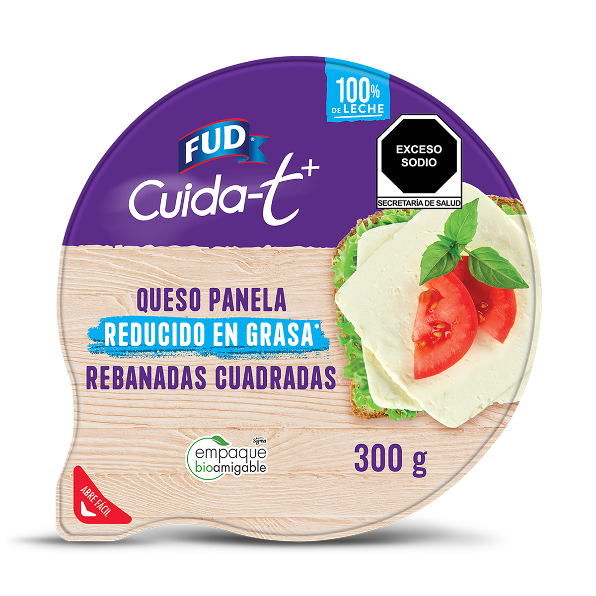 Queso Panela Rebanadas FUD Cuidat+ 300 g