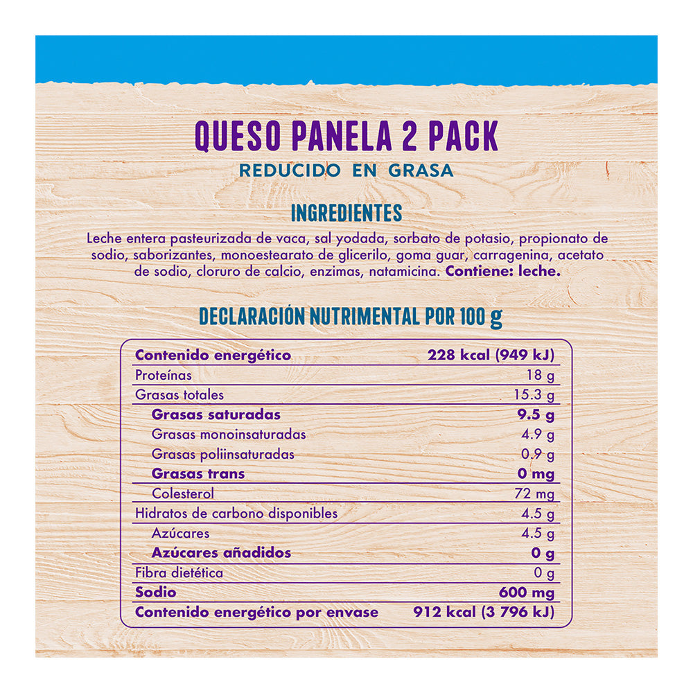 Queso Panela Reducido En Grasa FUD 400 g