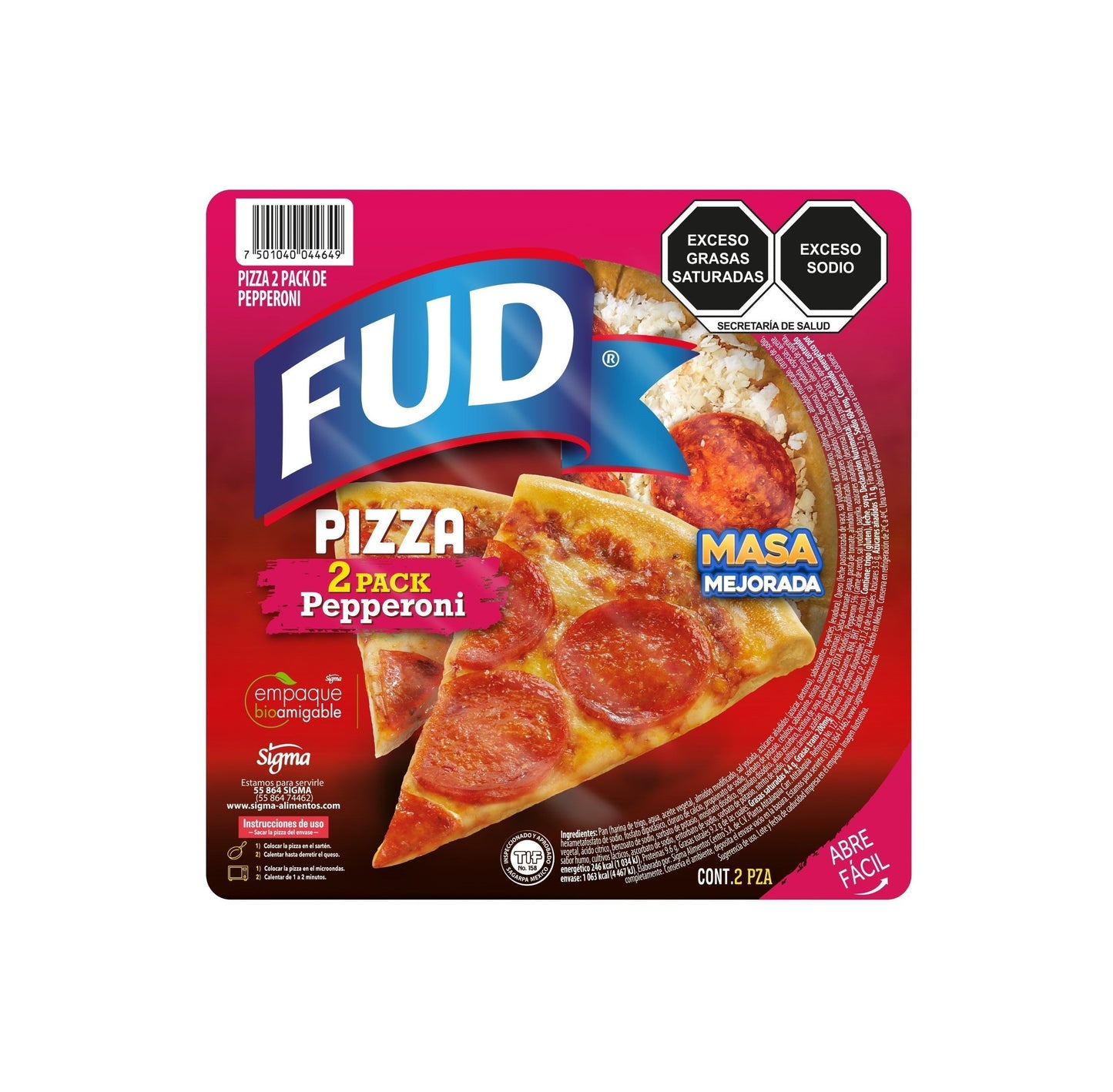 Pizza 2 Pack Pepperoni Fud
