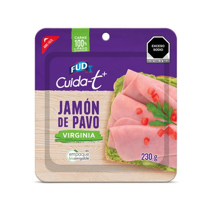 Jamón de Pavo Virginia FUD Cuidat+ 230 g