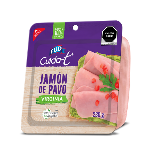 Jamón de Pavo Virginia FUD Cuidat+ 230 g